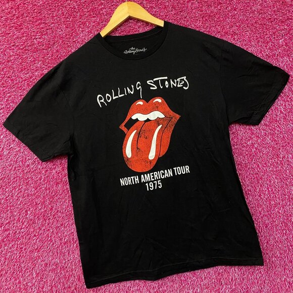 The Rolling Stones Hot Lips North American Tour 1975 T-Shirt Large - Picture 3 of 4
